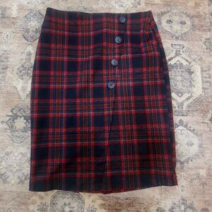 SOHO Plaid Womens Wrap Pencil Skirt Size Medium